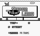 Super Super Pika Land Title Screen